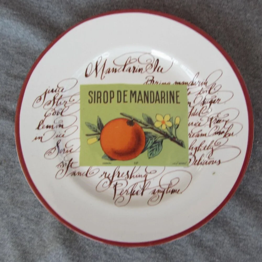 Williams Sonoma Rosanna Italy fruit plates set of 6 (W3262)